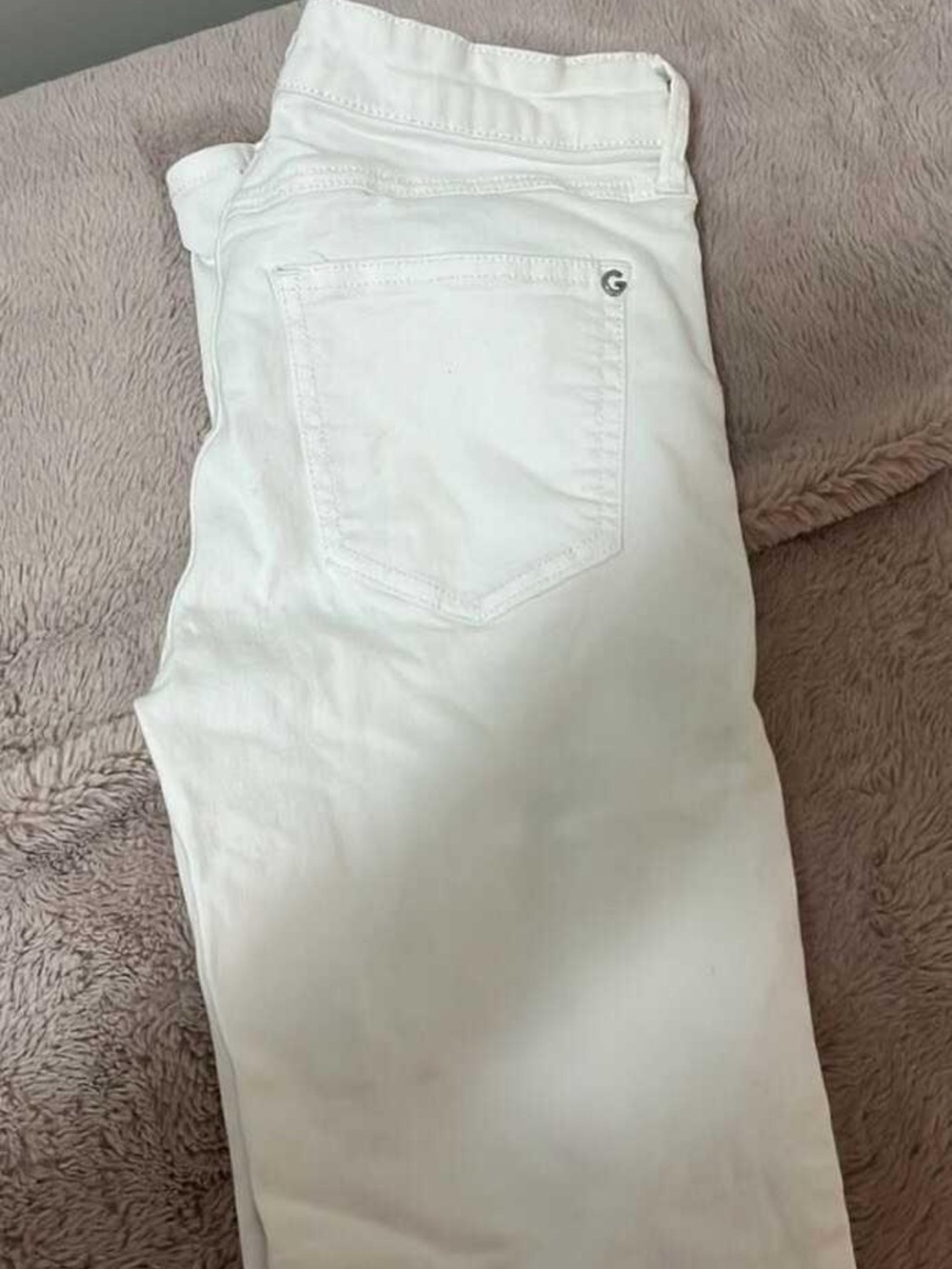 G by Gurss Women's White Stretch Jeans - Classic Slim Fit Skinny